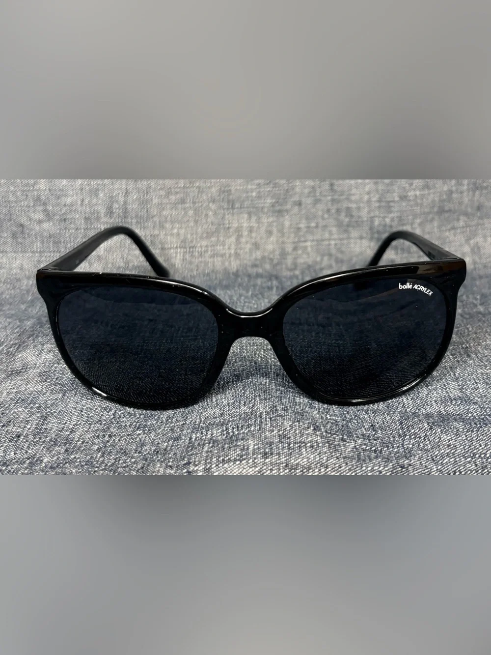 Vtg 80’s Bolle Acrylex 396 Sunglasses France Black NICE